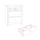 preview thumbnail 3 of 18, Broadway Black 2-drawer and Open Cubby Nightstand