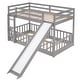 preview thumbnail 44 of 46, Modren Twin Over Twin Bunk Bed With Convertible Slide and Ladder,Solid Construction