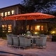 preview thumbnail 8 of 37, Costway 11 PCS Patio Dining Set with 15 ft Double-Sided Patio Umbrella - See Details