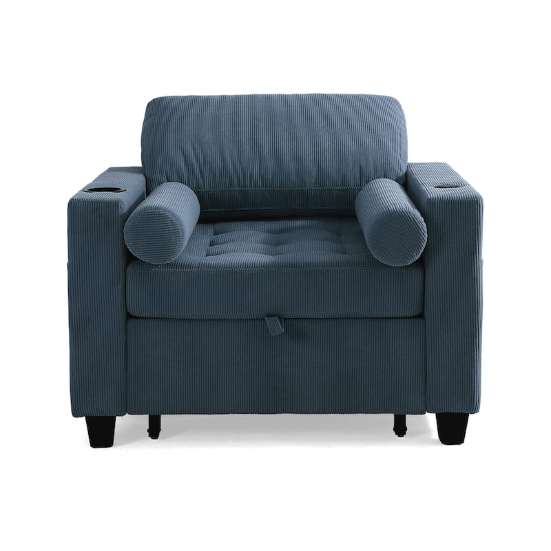 3-in-1 Adjustable Sleeper Sofa Bed Convertible Chair for Living Room