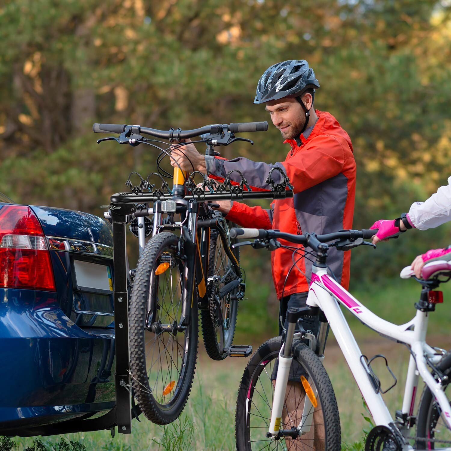 tension bike rack