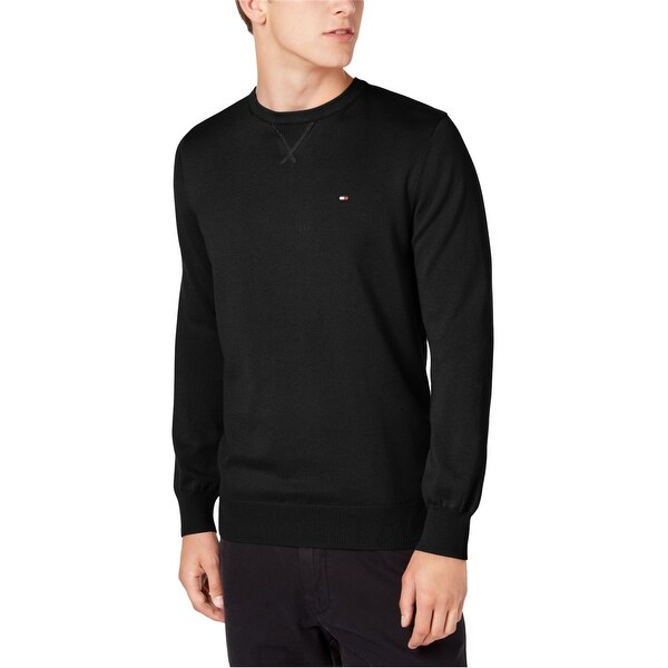 mens black tommy hilfiger sweatshirt