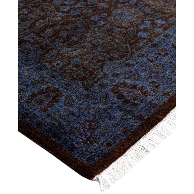 Overdyed One-of-a-Kind Hand-Knotted Area Rug - Purple - 3' 2" x 5' 1"