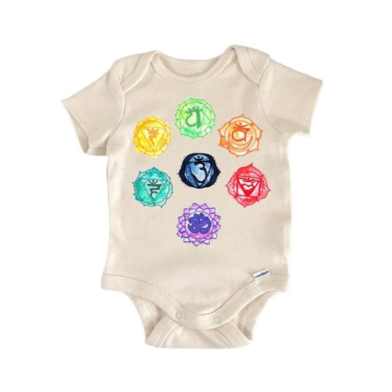 Chakra Witchy - Baby Boy Girl Clothes Infant Bodysuit Funny Cute Newborn - Natural - Newborn