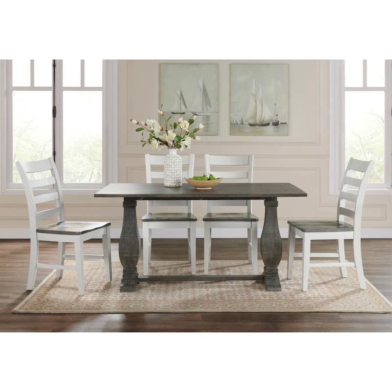Napa 60" Solid Wood Pedestal Flip-top Sofa Console Table