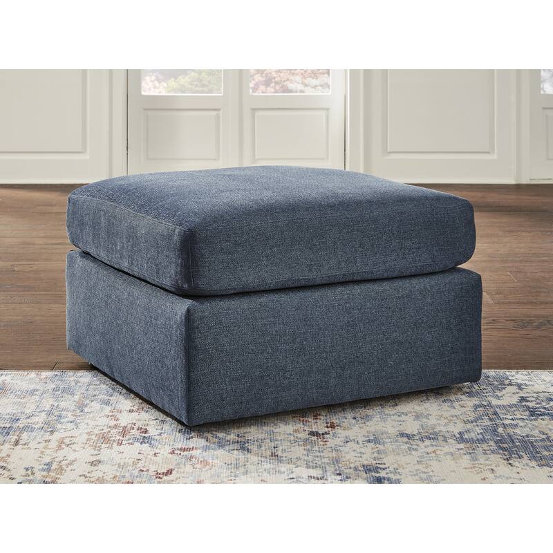 Signature Design by Ashley Modmax Blue Oversized Accent Ottoman