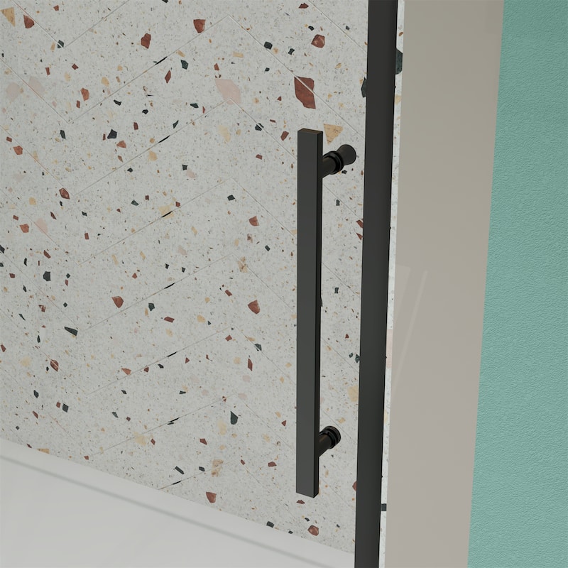 56"-60"W x 72"H Sliding Shower Door with 1/4" Tempered Glass