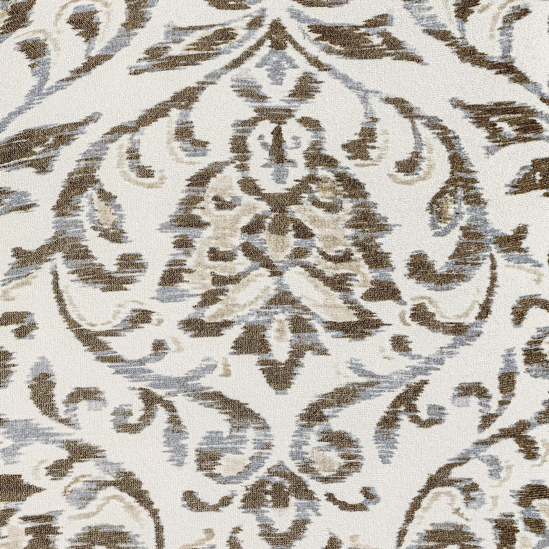 No. 918 Verity 2-pack Damask Print Stretch Fit Elastic Dining Chair Cover Pair - 28" x 39"