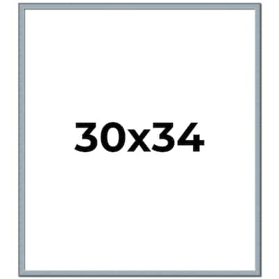 30x34 Frame Rustic Sky Blue Solid Wood Picture Frame | 0.75 Inch