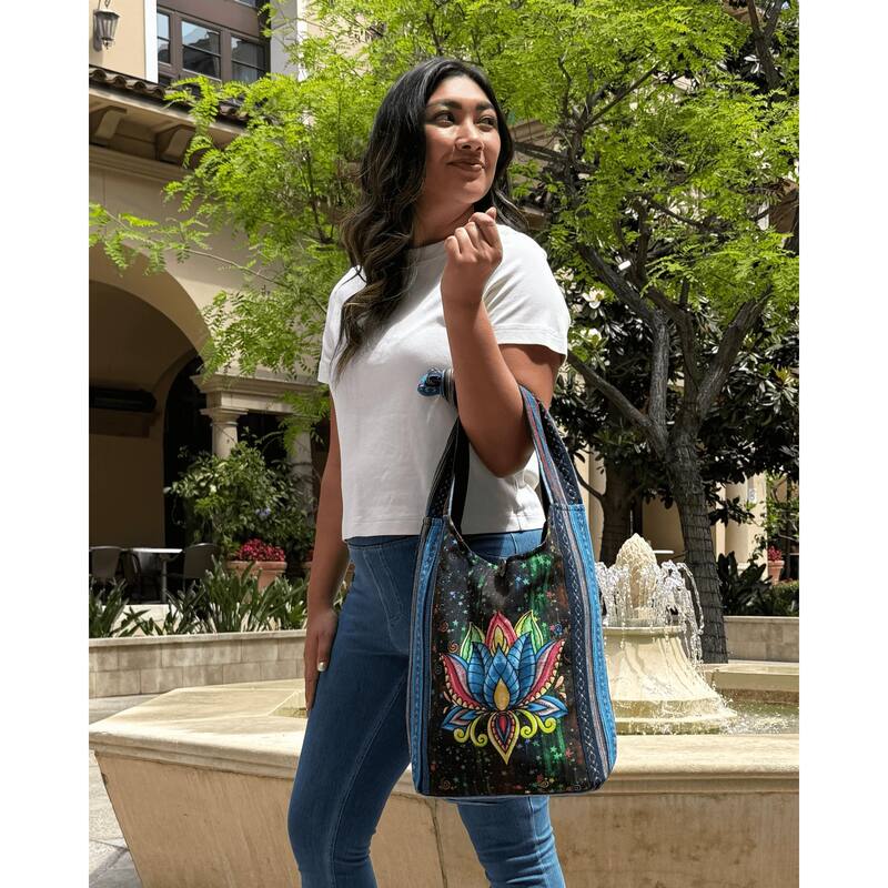 Kathmandu Collection Lotus Handmade Hobo Bag