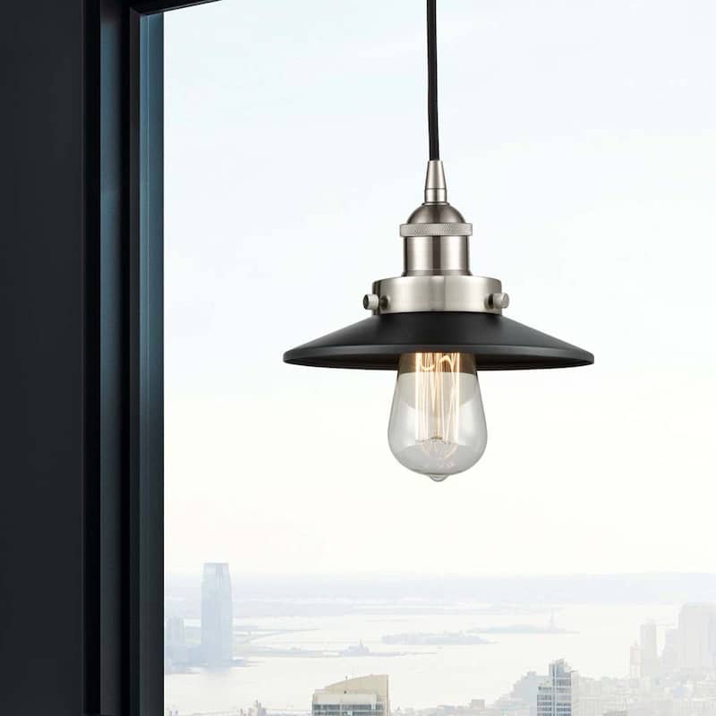 Innovations Lighting 616-1PH-6-8 Railroad Pendant Railroad 8" Wide