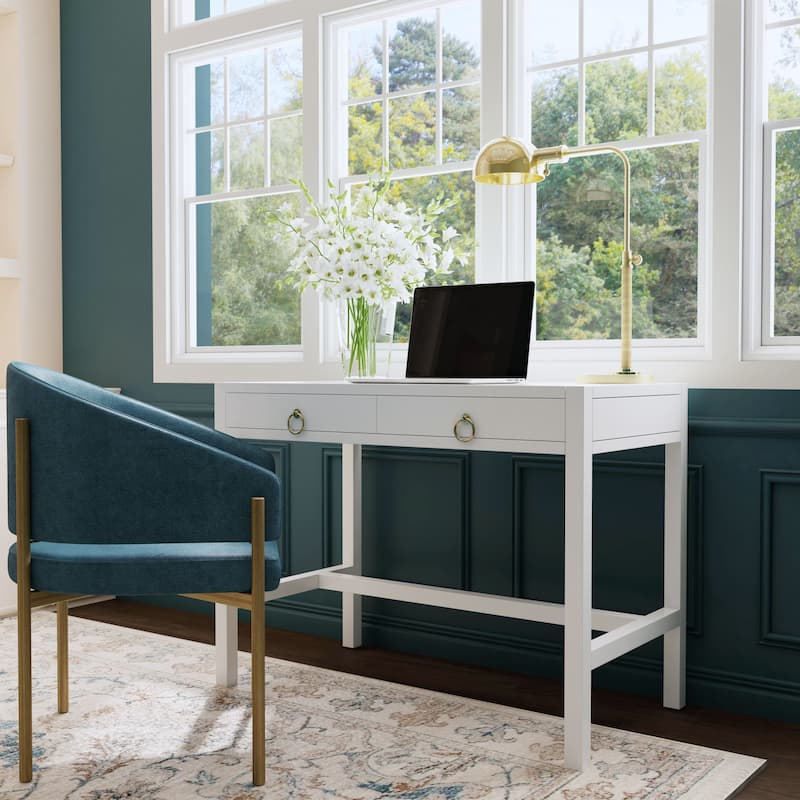 Butler Lark Writing Desk - White