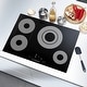 preview thumbnail 2 of 20, Electric Ceramic Glass Cooktop with Burners, Triple Zone Element and Touch Controls