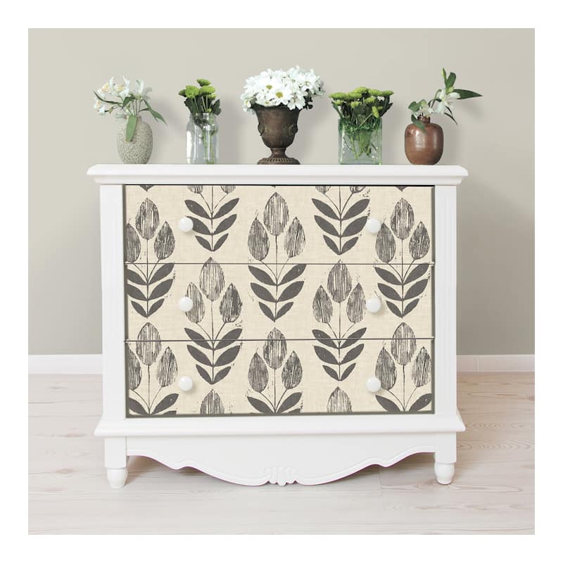 NuWallpaper Folk Tulip Peel & Stick Wallpaper - 216in x 20.5in x 0.025in