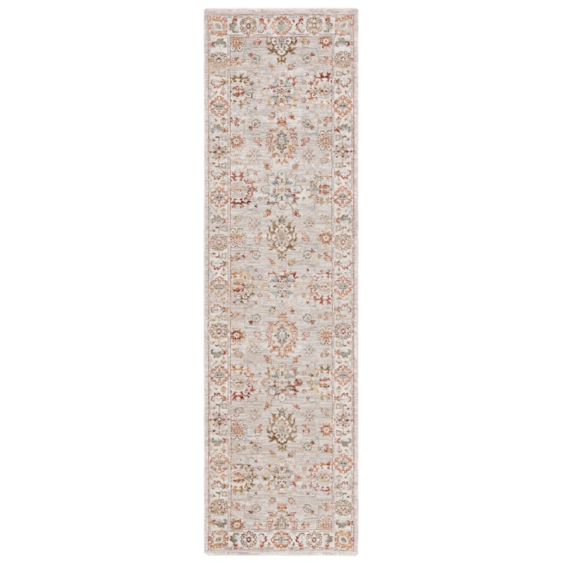 SAFAVIEH Hamilton Tarquinia Oriental Rug - 2'2" x 8' Runner - Grey/Rust
