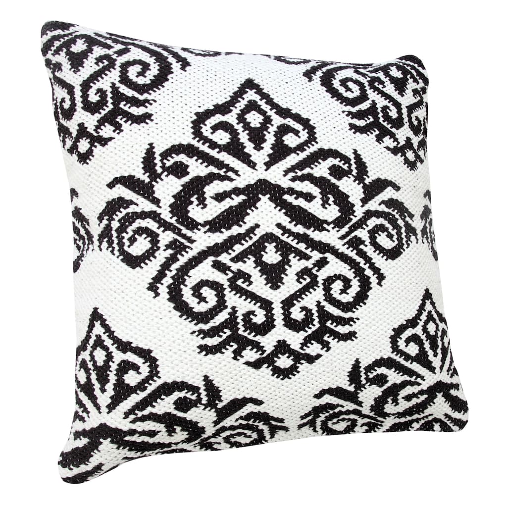 Sevita Traditional Decorative Damask Throw Pillow
