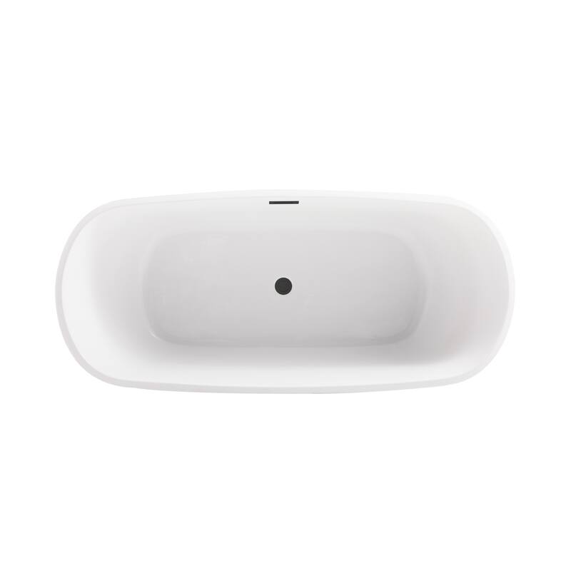 Cameron Soaking Bathtub in Glossy White