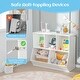 preview thumbnail 10 of 23, 5-Cube Wooden Kids Toy Storage Organizer with Anti-Tipping Kits - 35.5" x 16" x 30"