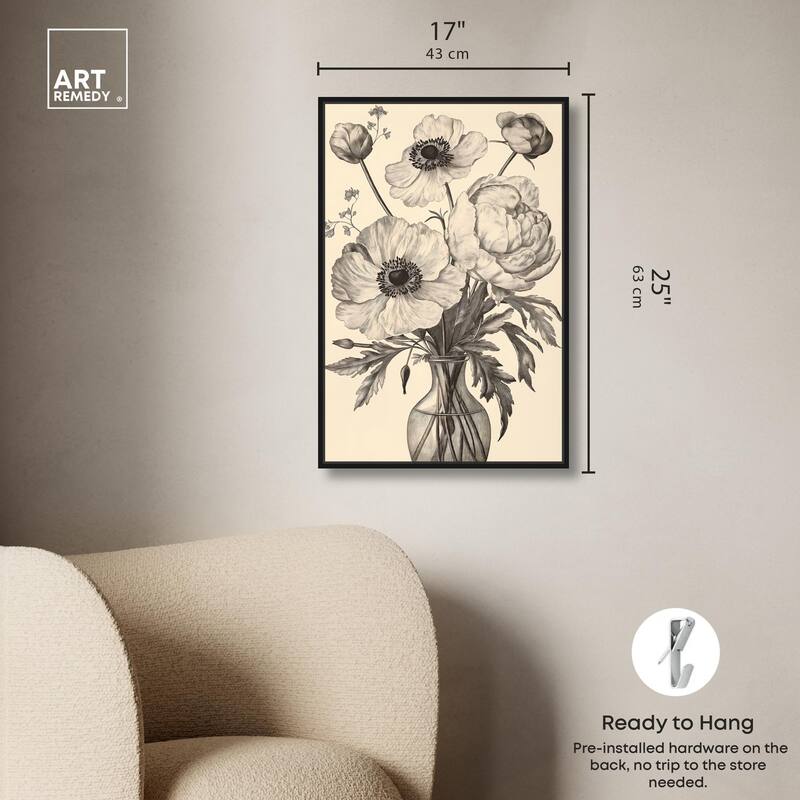 Vase of Vellum Canvas by Art Remedy