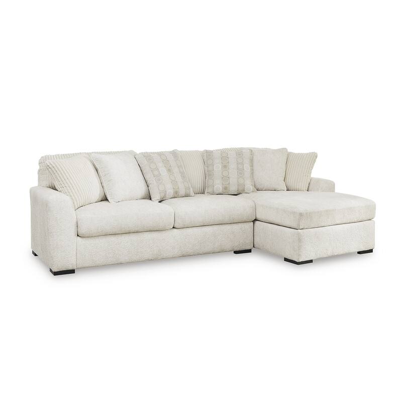 Signature Design by Ashley Chessington White 2-Piece Sectional with Chaise - 121" W x 65" D x 40" H