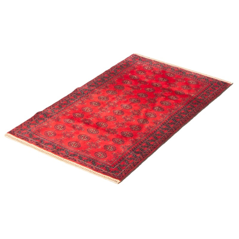Teimani Red Rug 2'10" x 4'7" - 2'10 x 4'7