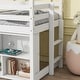 preview thumbnail 17 of 15, Twin House Loft Bed with Roof Frame, Under Bed Shelving Storage Unit, Guardrails, Ladder