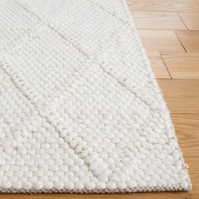 SAFAVIEH Handmade Natura Qiong Wool/ Viscose Trellis Rug