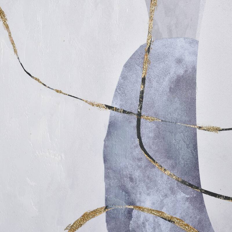 Elk Home Kenner Gray Fabric 39.25 Inch Wide Wall Art