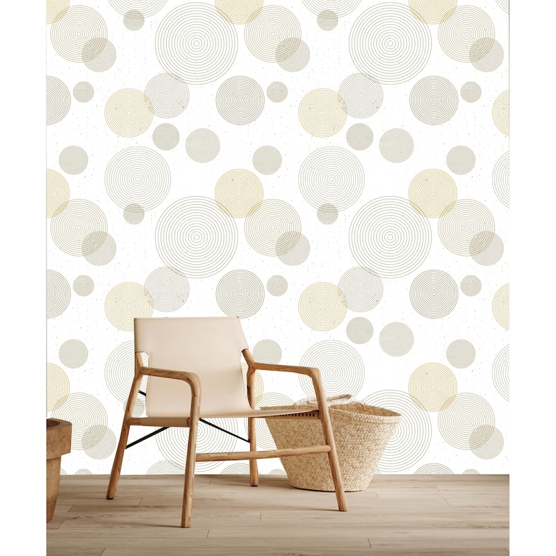 Fussion Circles Peel and Stick Wallpaper - 24'' W x 10' L