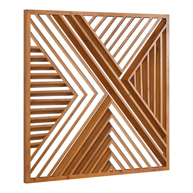 Kate and Laurel Barreda Wood Wall Art Plaque - 26x26