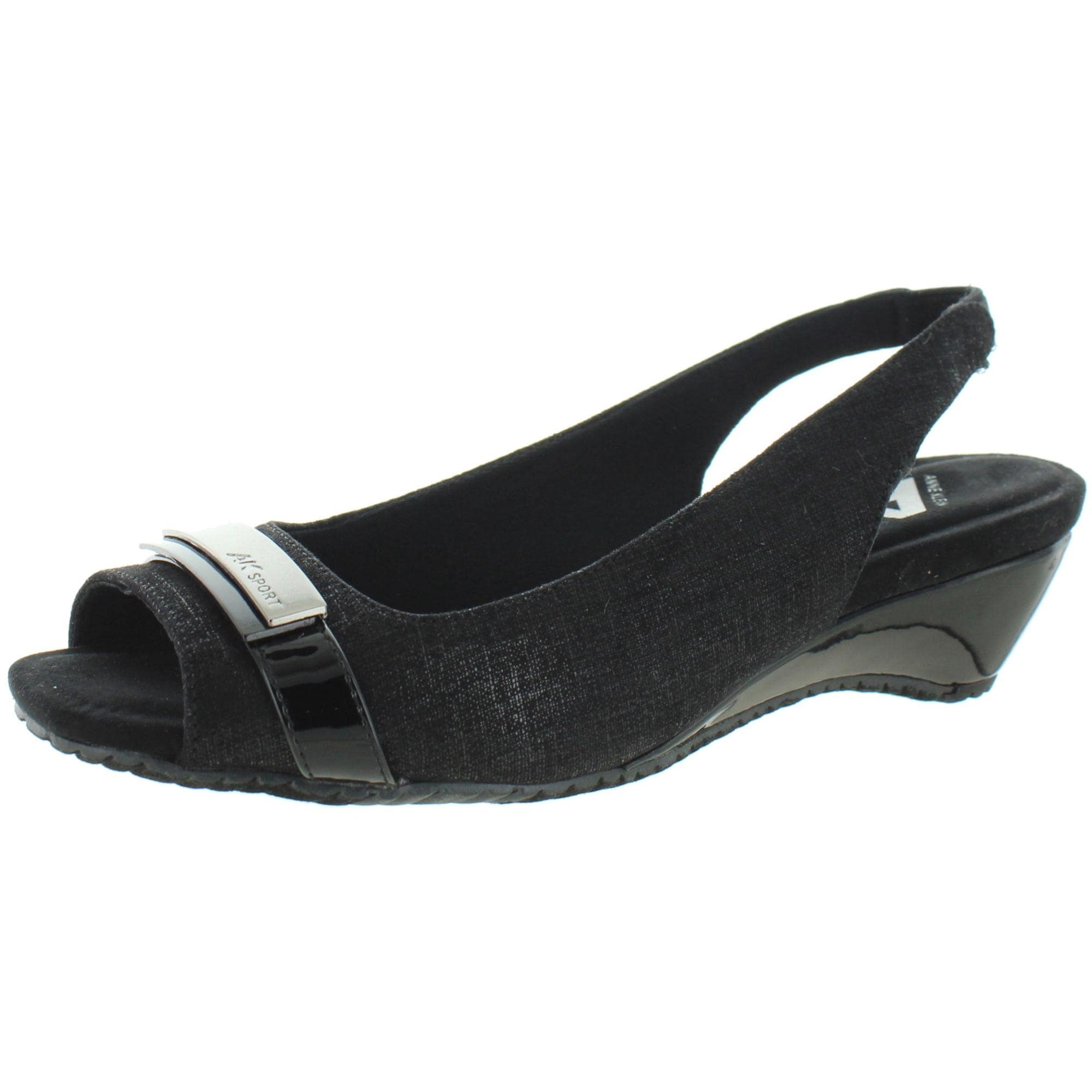 Anne klein open toe wedge Clearance