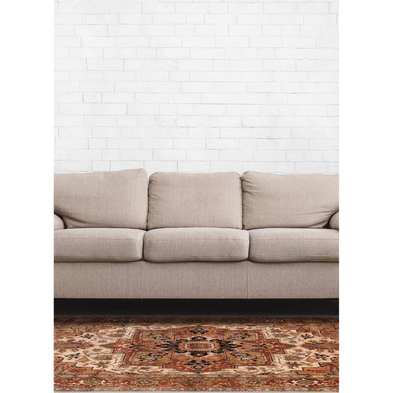 ECARPETGALLERY Hand-knotted Jules Sultane Ivory Wool Rug - 8'10 x 11'11