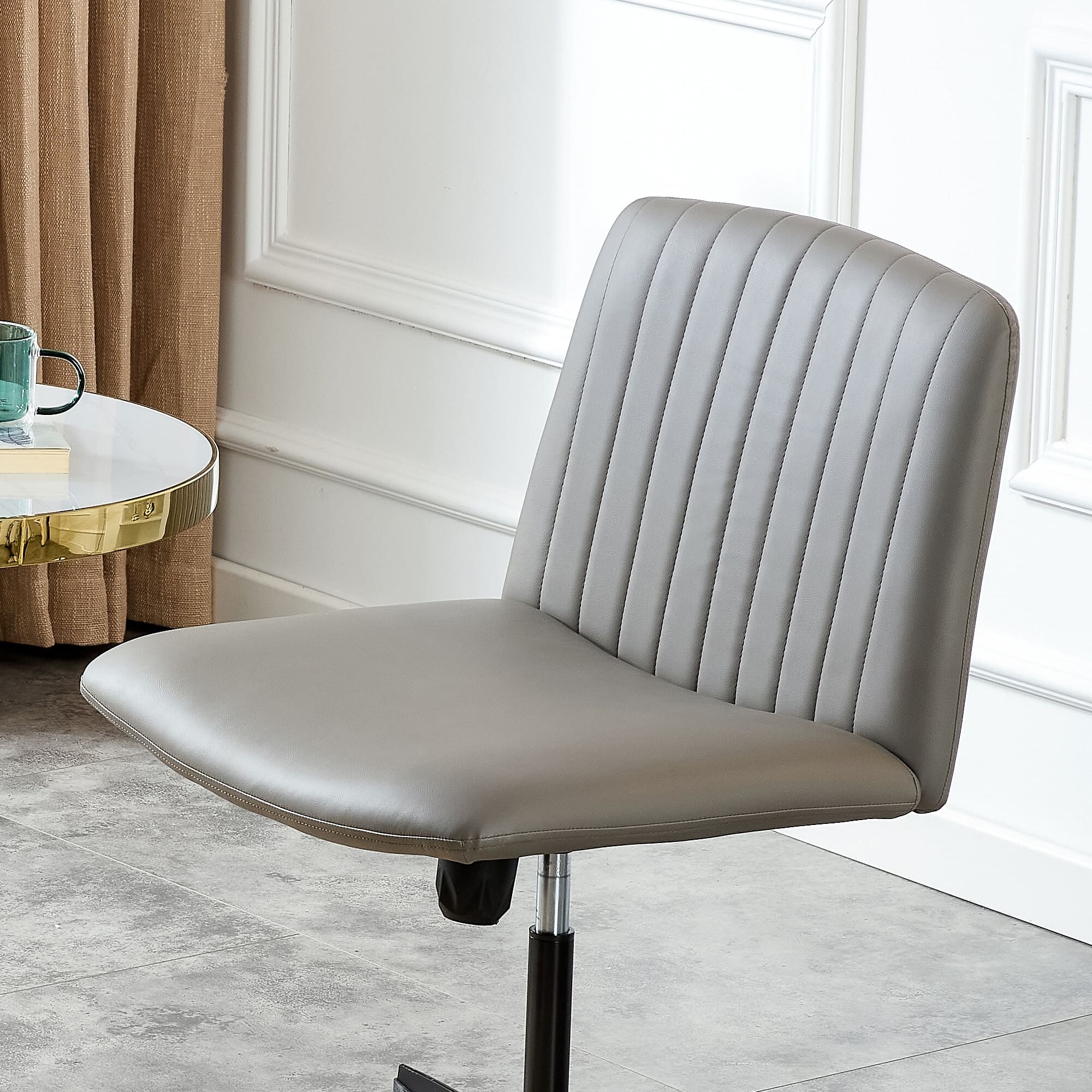 Stylish office chair no discount wheels