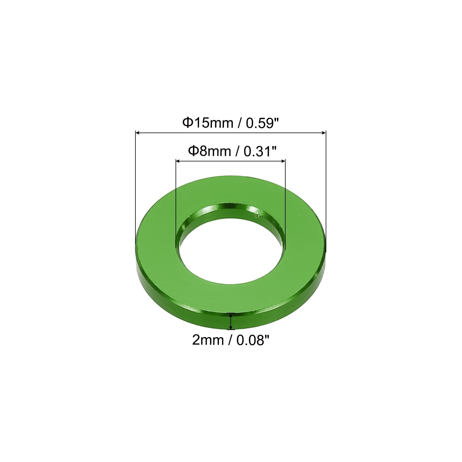 Flat Washer Gasket Anodized Countersunk Washer,Washers for Screw RC/FPV/PC/Drone/Mechanical Accessories Model Parts