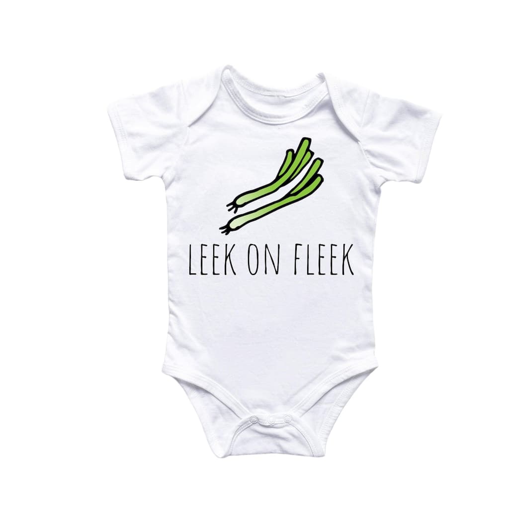 Leek Vegetable - Baby Boy Girl Clothes Infant Bodysuit Funny Cute Newborn