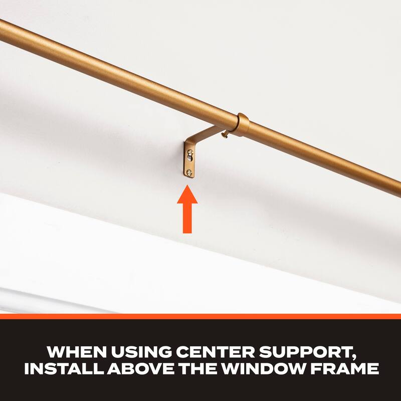 Sun Zero Bronn Industrial 3/4" Room Darkening Curtain Rod