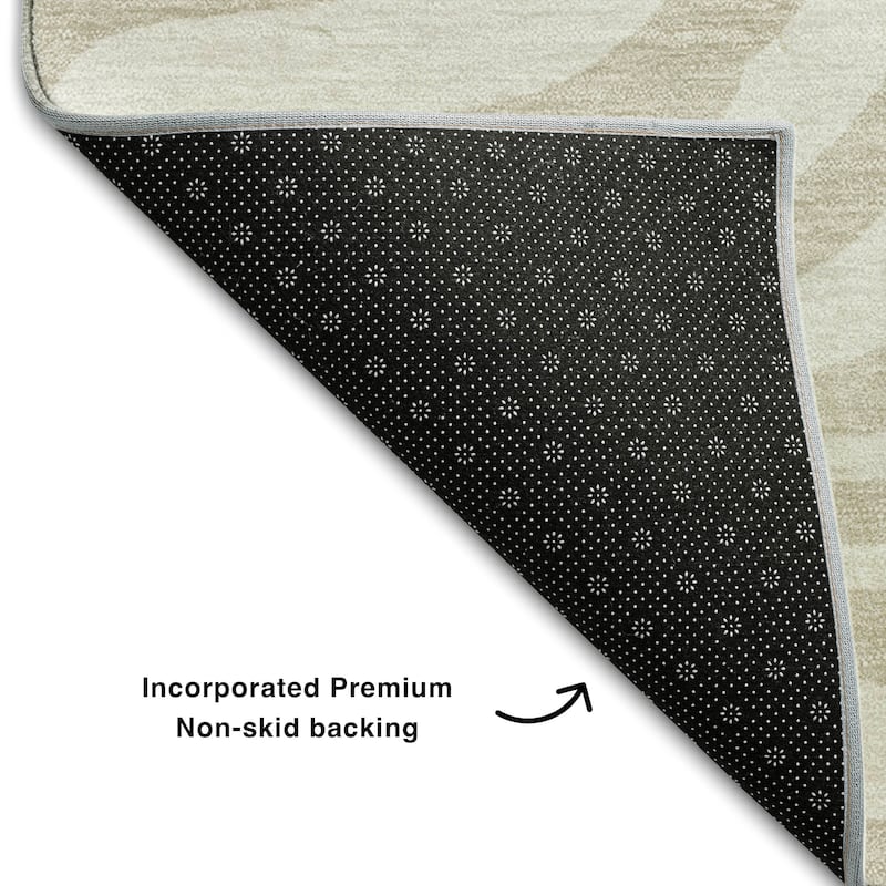 Premium Washable Super Soft Zebra Print Mayfield Rug