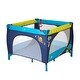 preview thumbnail 7 of 11, Kinbor Baby Playard Portable Playpen with Mattress Fordable Activity Safety Play for Toddler Boys Girls Fun Time 39inch x 39inch Blue