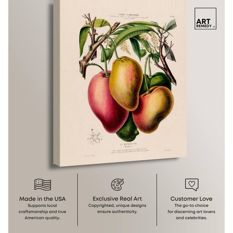 Mangoes by Etienne Denisse Canvas by Art Remedy, Gallery Wrapped