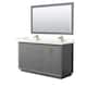 Option Dark Gray / Giotto Quartz Top / Satin Bronze
