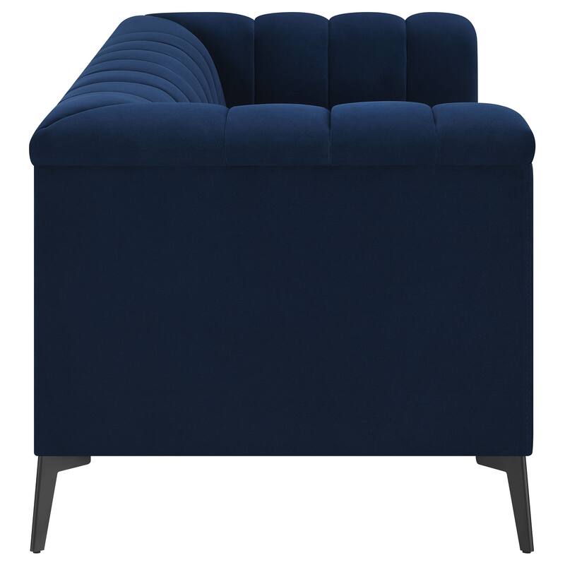 Chalet Blue 3-piece Tuxedo Arm Living Room Set