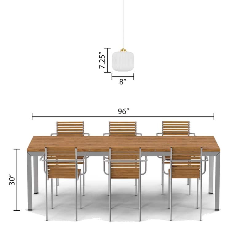 Digby River of Goods Glass and Metal Globe Shade Pendant Light