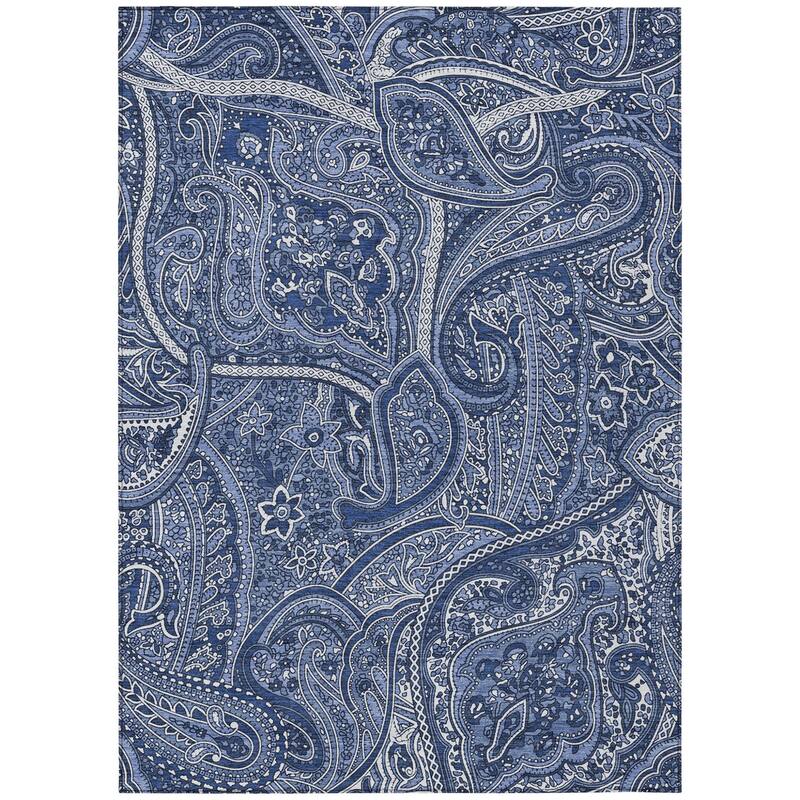 HomeRoots Paisley Traditional Rectangle Outdoor Rug