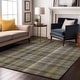 preview thumbnail 1 of 47, Premium Washable Super Soft Plaid Mayfield Rug Gray - 10' x 14' - Rectangle