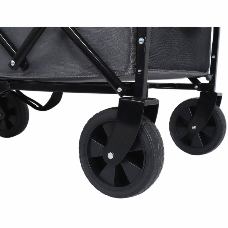 Expandable Dual-Layer Utility Wagon with 100% Extra Space, Ideal for Grocery Cart