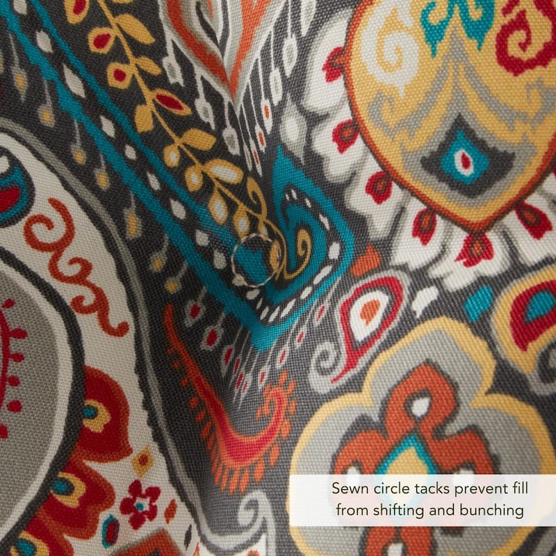 Greendale Home Fashions Multicolor Outdoor Dining Seat Cushion (Set of 2)