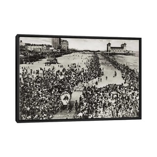 iCanvas "Atlantic City, NJ" by Print Collection Framed Canvas Print