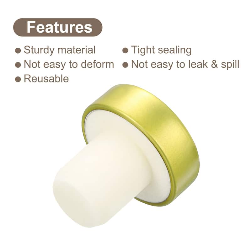 T-shaped Stoppers, 0.63inch Cork Wine Stopper Wine Bottle Corks