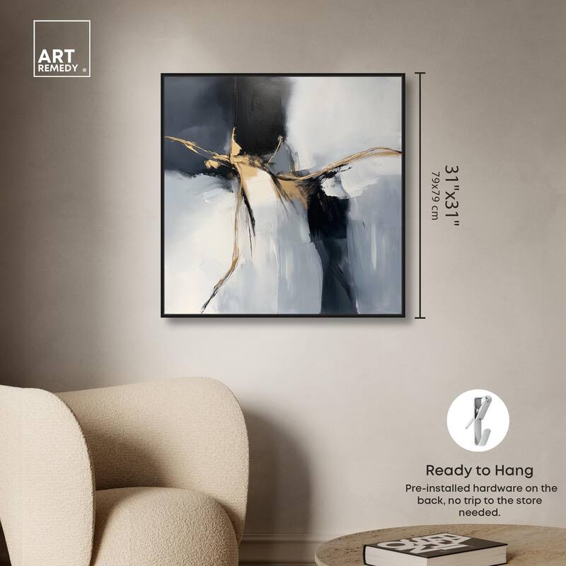 Golden Fissure II Canvas by Art Remedy