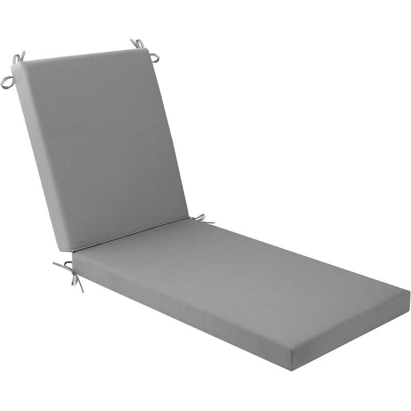 WINSOON Chaise Lounge Cushions Outdoor 80 x 26 x 3 Inch - Gray